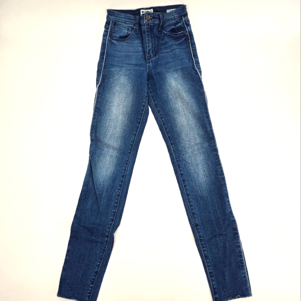 William Rast Super High Waist Skinny Blue Jeans Size 25